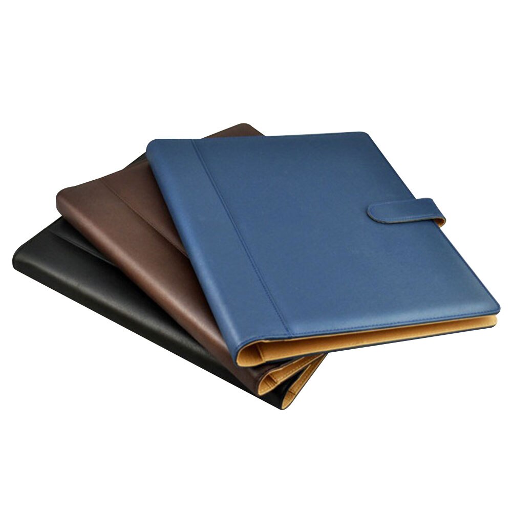 A4 PU File Folder Ring Binder Display Notebook 8 Packets Folders With Calculator Document Bag Organizer Business Office Supplies