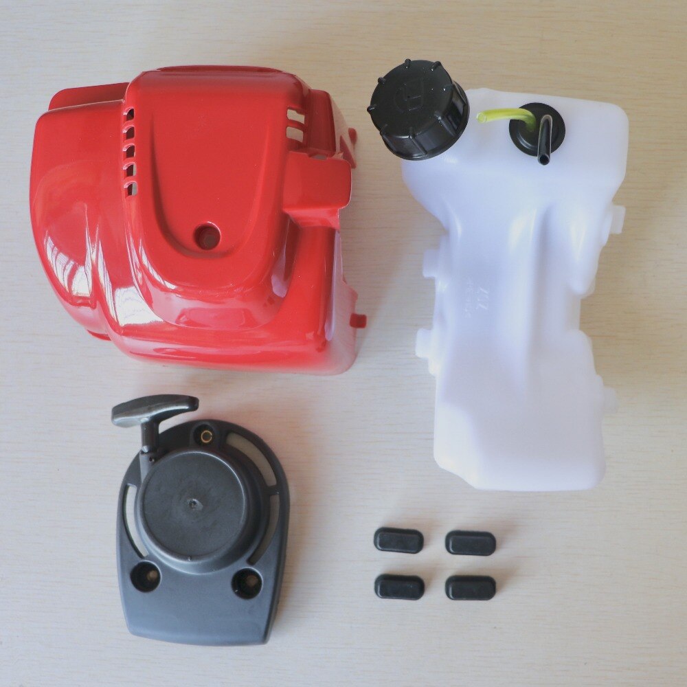 Engine Shroud Cover Pull Starter Fuel Tank replacement Kit For GX35 1.3hp Mini 4-Cycle Gasoline Mower Trimmer Brushcutter