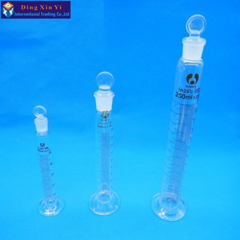 100ml glass glass-cover measuring cylinder,cover measuring cylinder Laboratory measuring cylinder