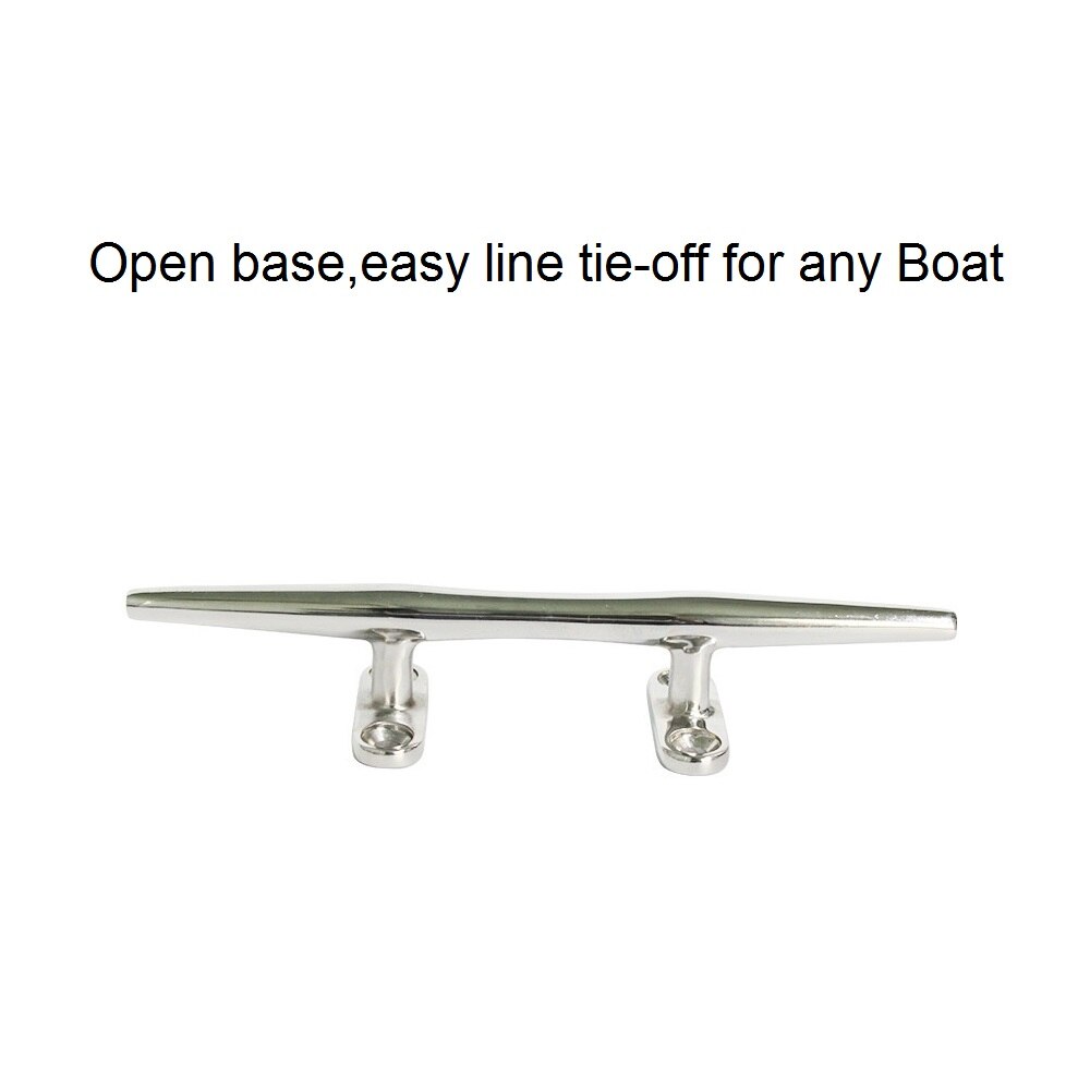 2PCS Stainless Steel Marine Deck Cleats 4 inch 5 inch 6 inch 8 inch 10 inch 12 inch Sailing Yacht Anchor Dock Cleat For Kayak