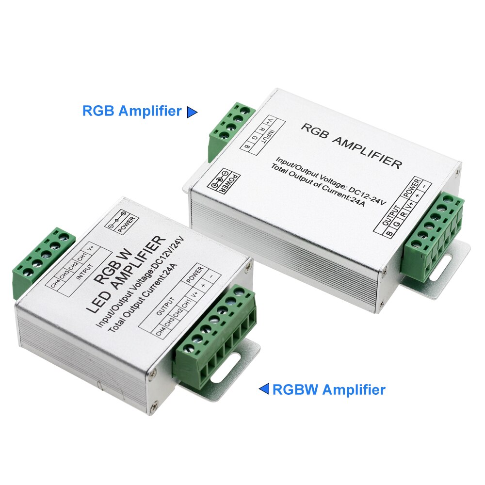 DC12V-24V 24A Rgb Rgbw Versterker Led Controller Signaalversterker Voor Led Strip Licht Tape Rgb Rgbw Rgbww Power Repeater Console
