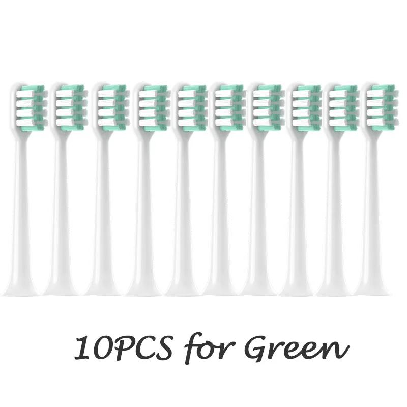 Vervangbaar voor DR BEI bet-c01/Dr-Bei C1/C2/S7 10 STUKS Opzetborstels Zachte DuPont Haren Sonische Elektrische Tandenborstel Navullingen: Ivoor