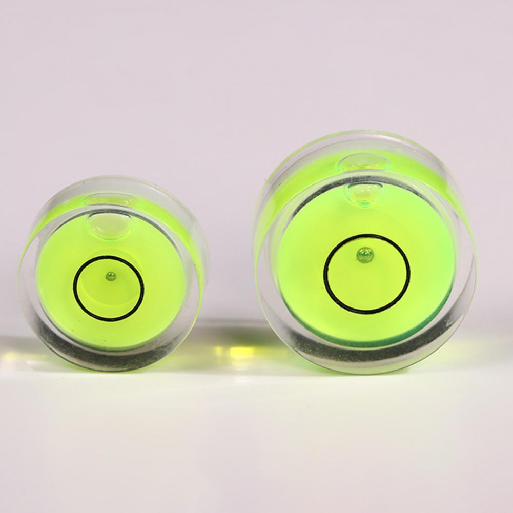 5Pcs Acrylic Round Bubble Spirit Level Double-circle Universal Bullseye Level Measuring Instrument Measurement Tool