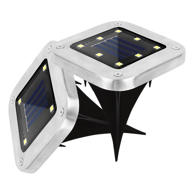 4/8/12/ LED Upgraded Waterproof Bright Square Underground Lamps IP65 Outdoor Solar Ground Lights for Lawn Pathway Garden