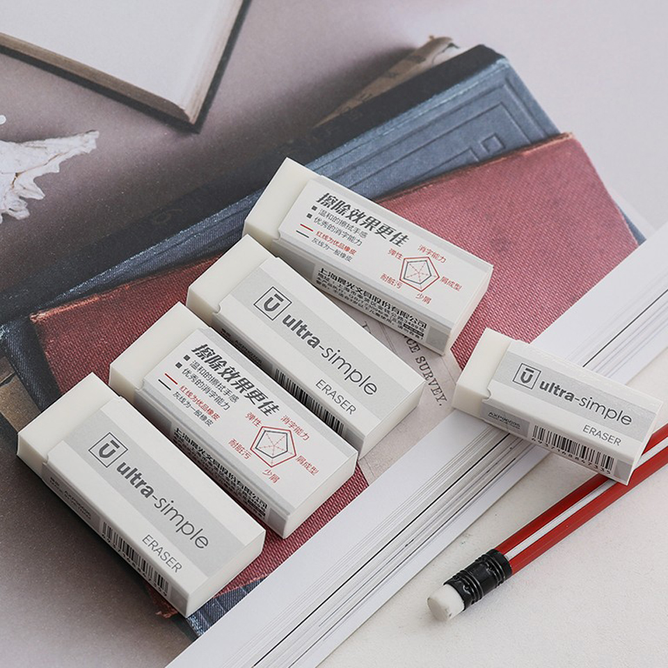 2 uds Borrador de arte boceto blanco Ultra limpio lápiz de prueba borrador Oficina papelería suave lápiz de goma útiles escolares para estudiantes