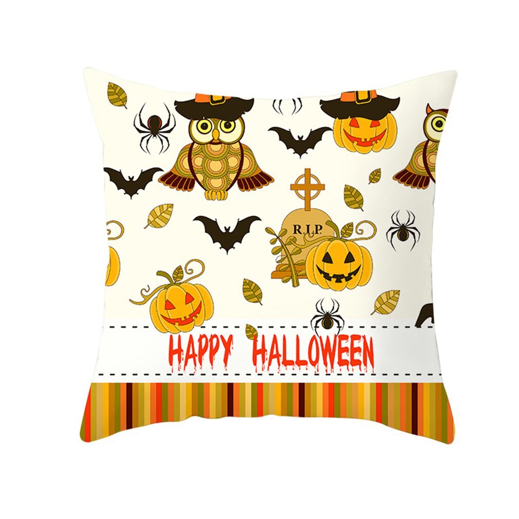 Halloween Decoratie Voor Thuis Cartoon Pompoen Vleermuis Ghost Kussensloop Horror Halloween Party Benodigdheden Accessoires Haloween Ornament: 3