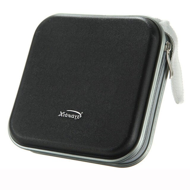 40Pcs/80Pcs Capaciteit Disc Cd Tas Dvd Wallet Organizer Case Waterbestendig Cd Mouw Harde Eva bag Album Doos Grote Houder: 40PCS-Capacity-Black