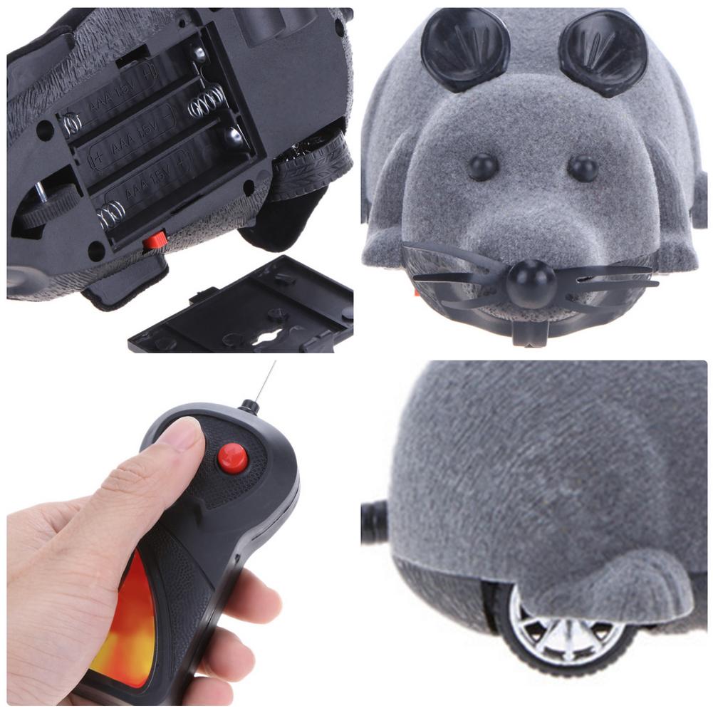 Souris électronique sans fil pour chat, télécommande, jouet amusant, interactif, accessoire pour animaux de compagnie