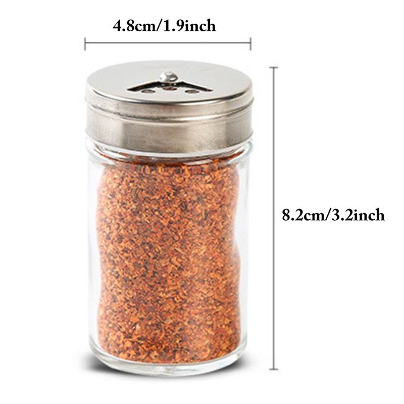 1Pc Glas Keuken Peper Spice Shaker Zout Kruiden Kan Cruet Kruiderij Fles Koffie Suiker Seal Pot Kruiden Shaker