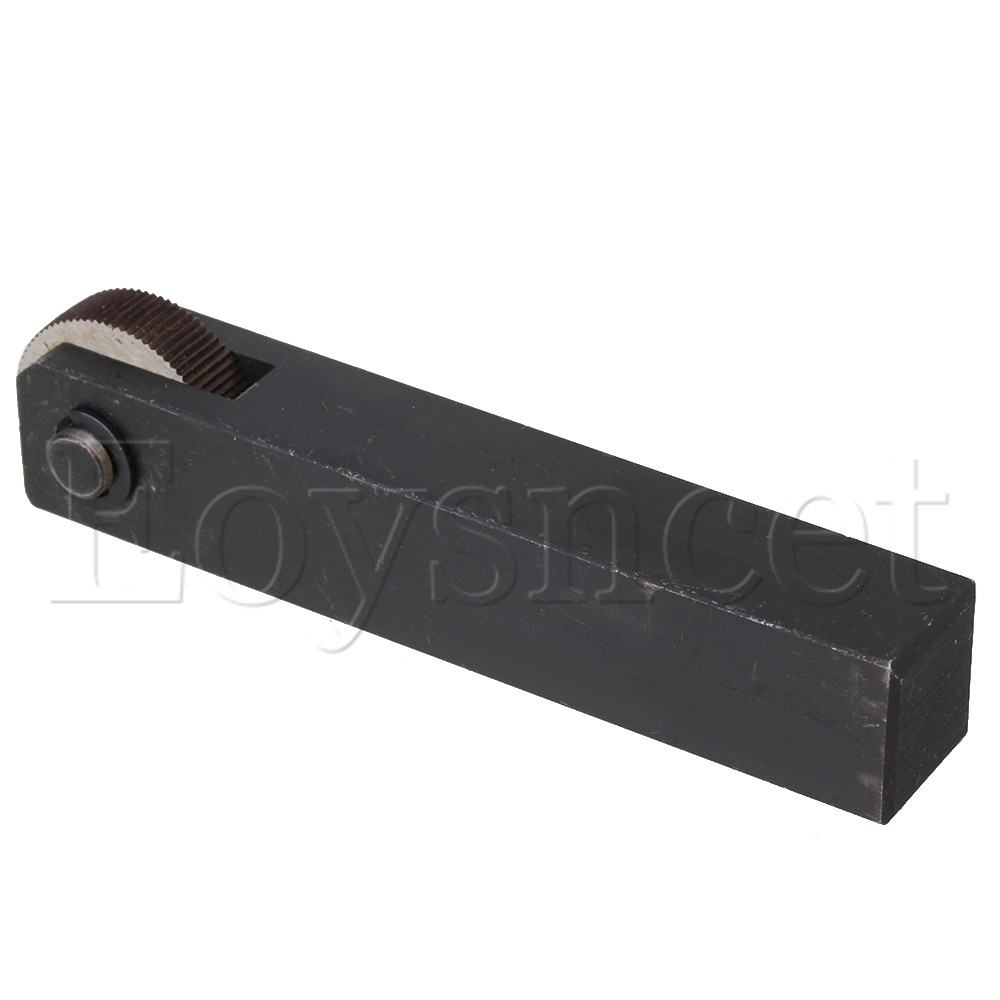 Black Durable Single Wheel Straight Linear Knurling Tool 1.0mm Pitch 28mm Wheel