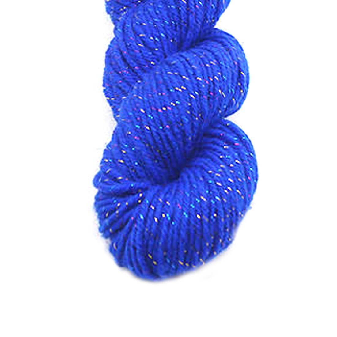 Natural Soft Acrylic Yarn Thick Yarn for Knitting Baby Wools Crochet Yarn Weave Thread With Gold Line: Sky Blue