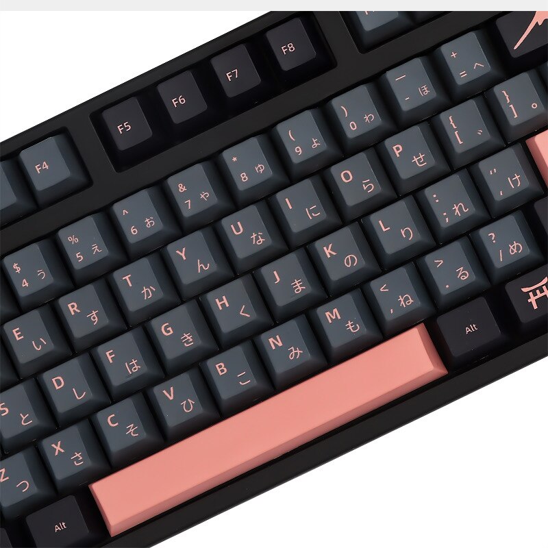 GMK Clone Nightsakura 131 Keys Cherry PBT Dye Sub Keycaps GMK Keys For GMMK Mx Switch Mechanical Keyboard 61/64/68/87/96/980/104