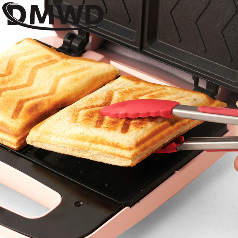 Máquina eléctrica para sándwiches Panini, sartén multifunción para hornear, máquina ligera para desayuno, gofres, pan, tostador, tortilla, carne, parrilla