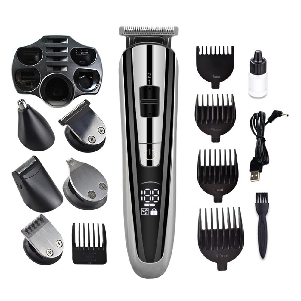 Multifunction Clipper Hair Mower Cutter Trimmer Beard Electric Shaver Haircut Machine Hairstyle For Men Cutting: Default Title