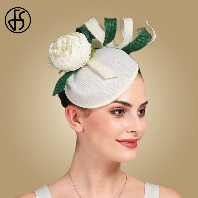 Lawliet T244 Bibi En Sinamay Pour Femme - Chapeau Mariage, Fête, Cocktail - Taille Unique
