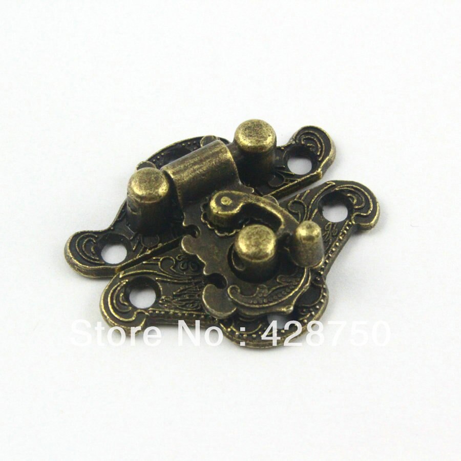 Antique Brass Hasp Latch Lock Jewelry Box Hasp 28*23mm