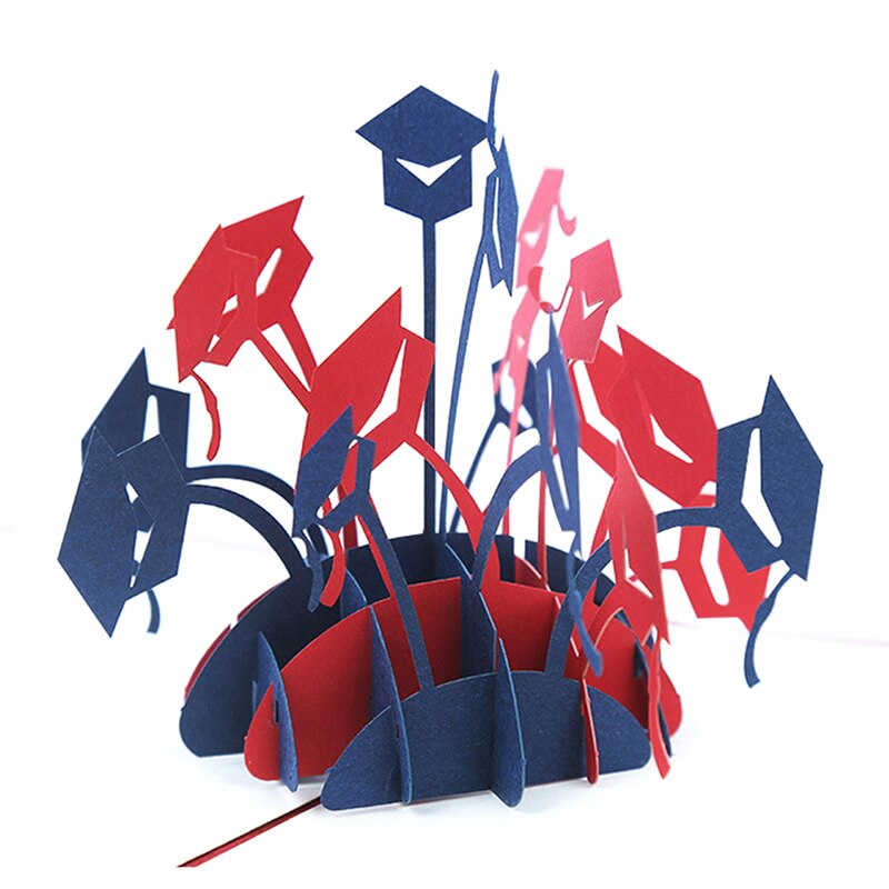 gold class of 2022 Graduation hat Card Pop Up 3D Greeting Cards Handmade