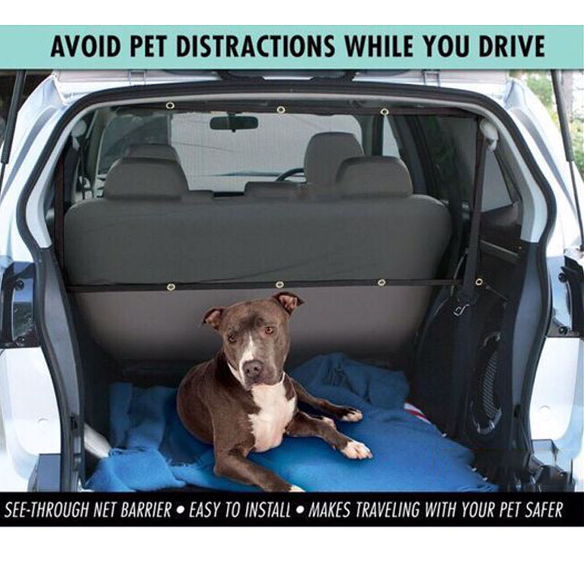 Duurzaam Universal Pet Hond Netto Auto Veiligheid Hond Barrière Mesh Protector VS998