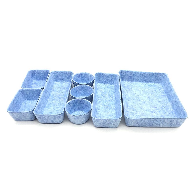La Collection boîte huit pièces Collection panier tiroir finition boîte bureau maison Classification Collection: light blue