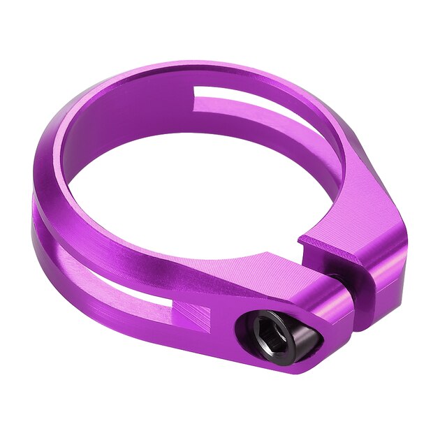 2022 Licht Fiets Zadelpenklem Cnc Aluminium Fietsen Zadel Zadelpenklem Voor 27.2/30.8/31.6Mm Bik Zadelpen: PURPLE  31.8mm