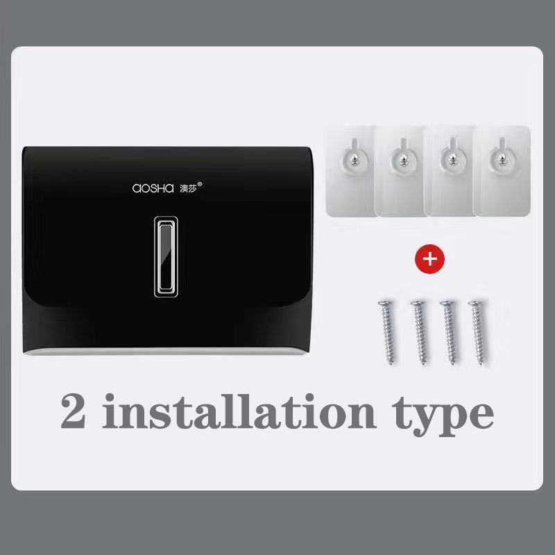 distributore di fazzoletti di carta di lusso per bagno distributore di fazzoletti scatola di fazzoletti in ABS di alta qualità a parete senza perforazione per la cucina: prugna