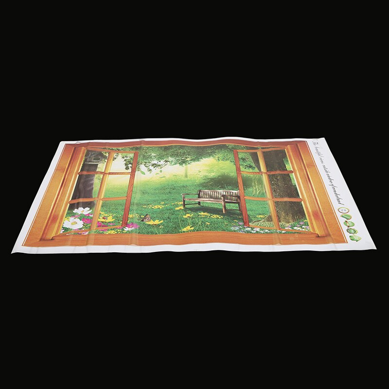 Removable 3D Window Scenery Wall Sticker home Decor Decals Mural Decal Exotic View