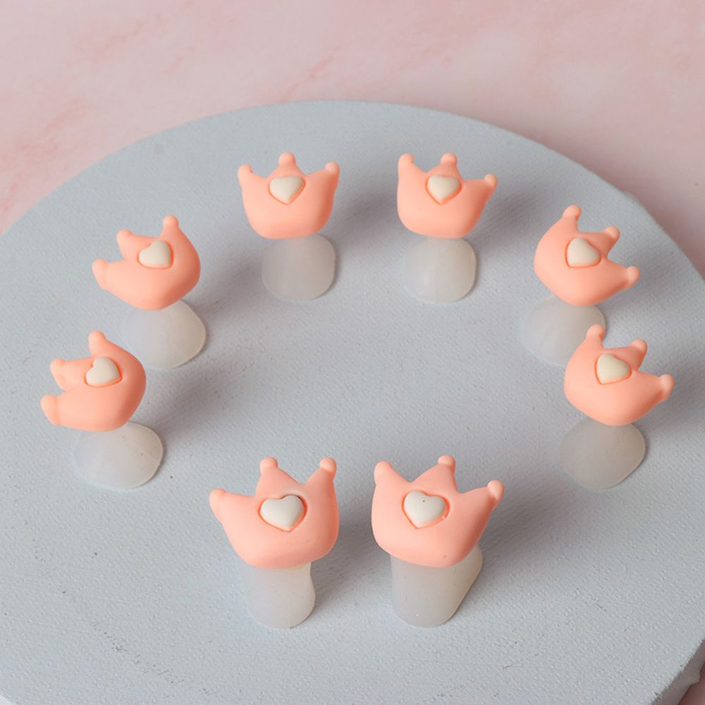 Separador de dedos de silicona suave para manicura y pedicura, separador de dedos de los pies, herramienta para el cuidado de las uñas, soporte de margaritas, accesorios, 8 unids/lote: 4