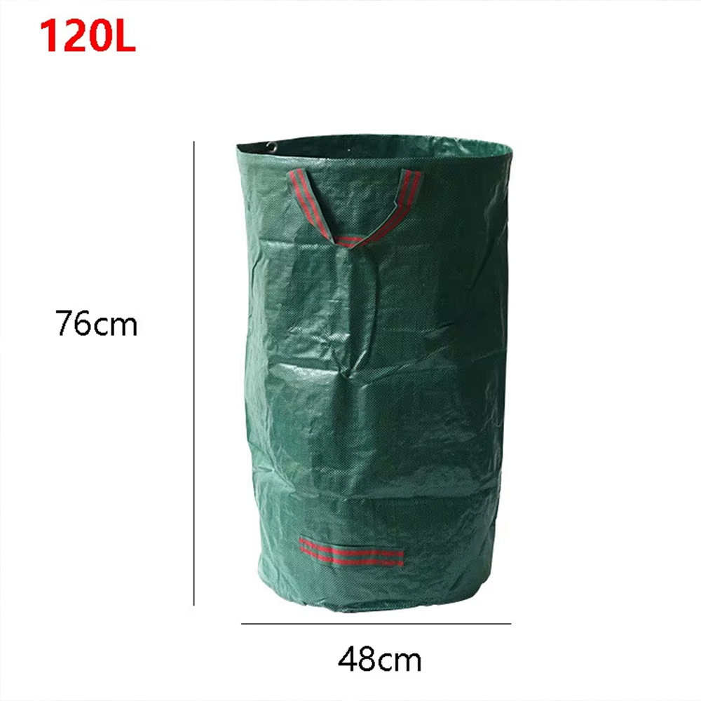 Heavy Duty Large Garden Waste Bag for Yard Leaf Weeds Grass Rubble - Outdoor Trash Bag Garden Rubbish Bags for Waste Bins Storag: Blue