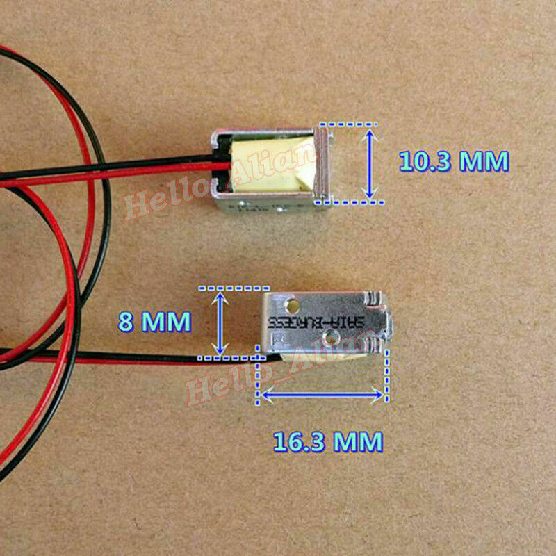 DC 5V ~ 6V Mini DC Solenoid-elektromagneten Selbst-halten Saug Typ rahmen typ quadrat Magnet Für haushalts Geräte Magnet