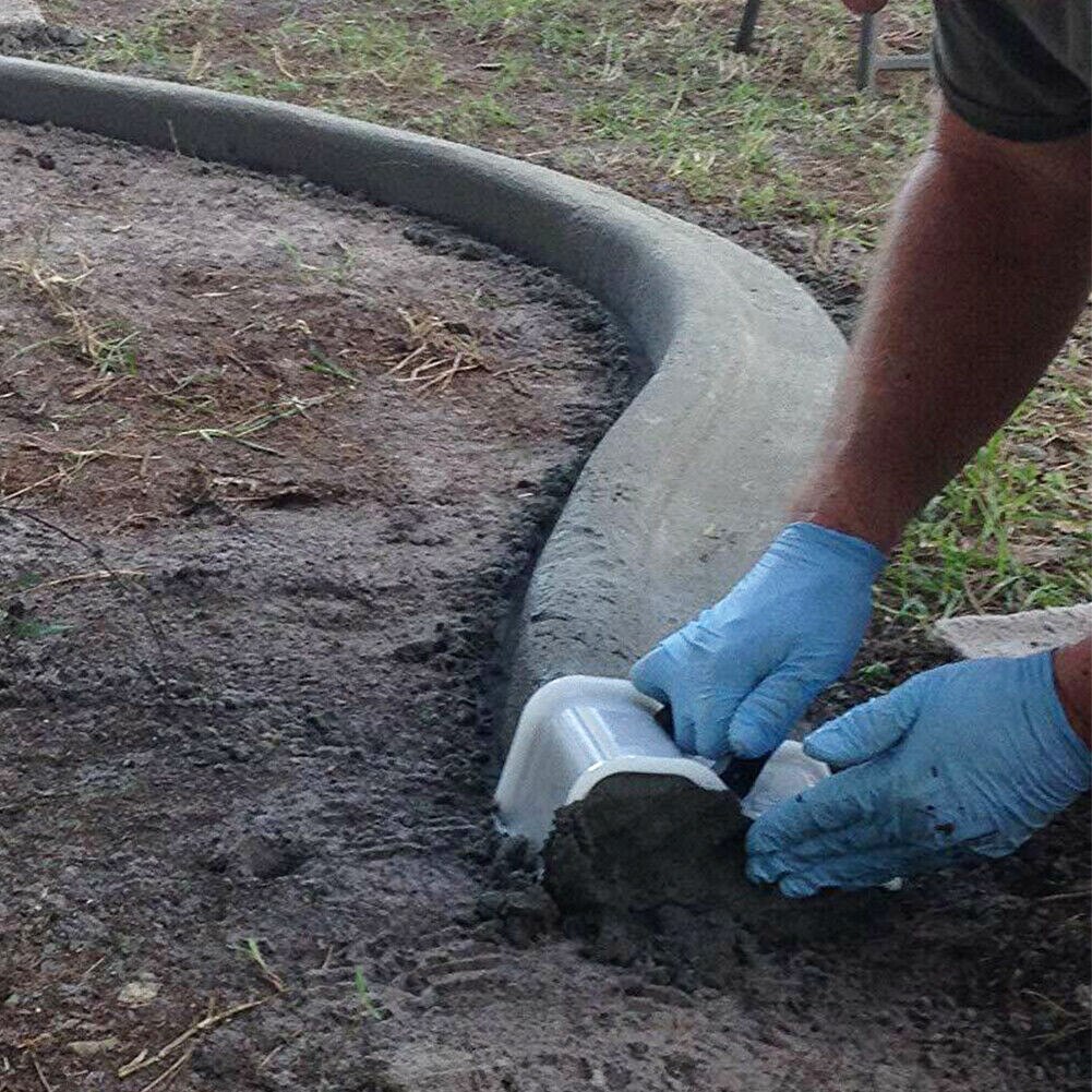 DIY Landscape Garden Shape Curb Tool Tile Flooring Concrete Trowel Model with Handle