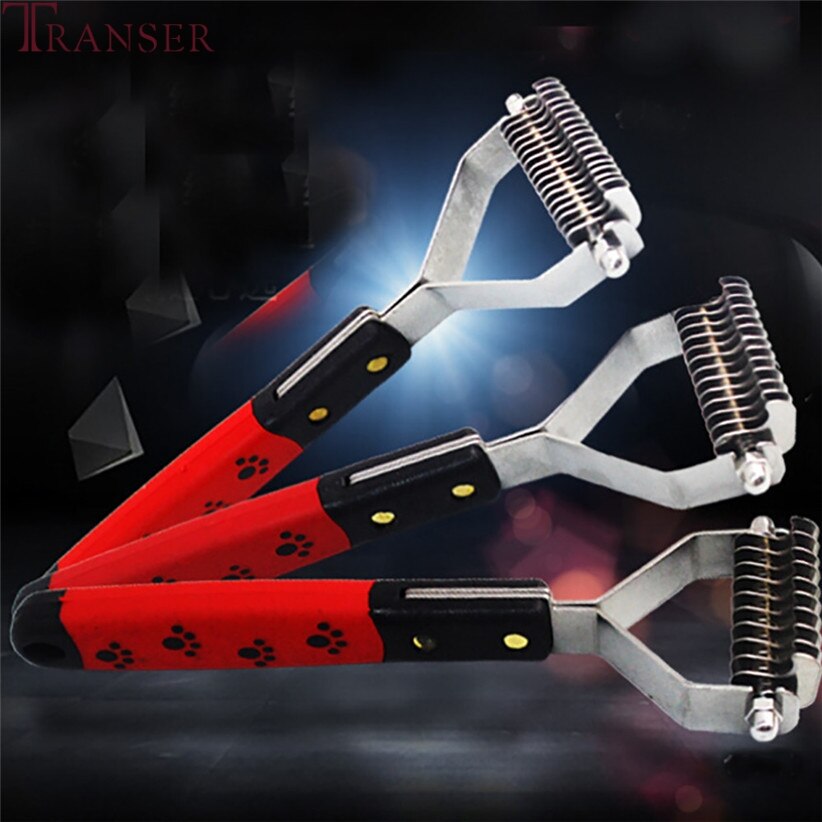 Pet Comb Cat Dog Hair Fur Shedding Trimmer Grooming Rake Brush Tool 80627