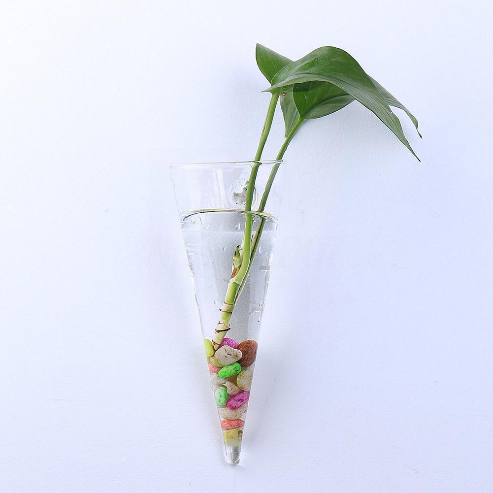 Vase mural suspendu en verre pour plantes hydroponiques, Terrarium, Pots de fleurs, Vases de jardin, maison, récipient pour poissons, Pl H9t6