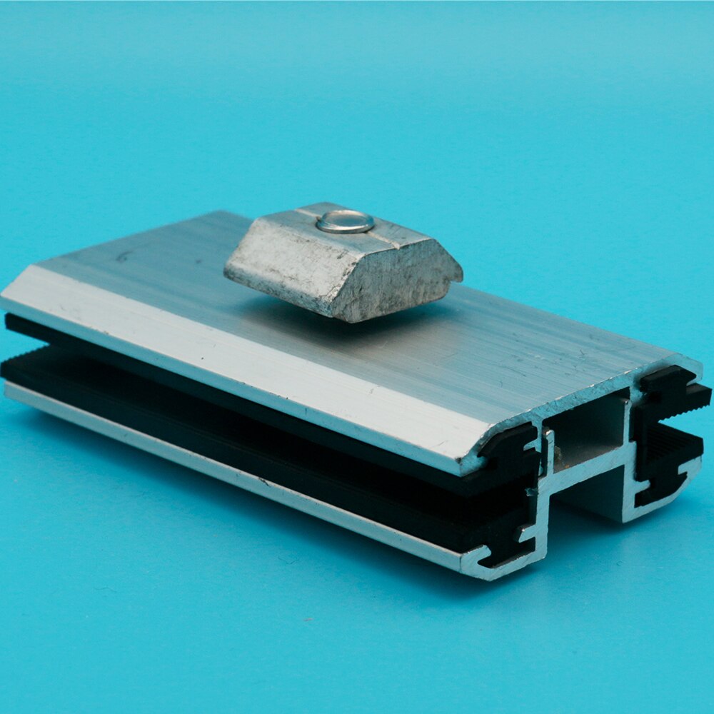 PV Mounting Bracket Aluminum Clamp Mid & End Clamp For Thin Film Solar Panel