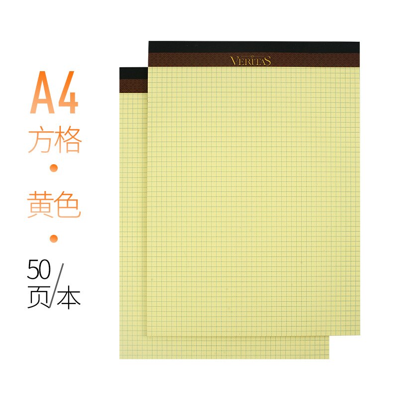 Book Kaisa Vitas writepads American Laptop A4 Writing Pads Tearable Grid Noteboy Notebook Vertical: A4 Yellow Grid 4 The Present
