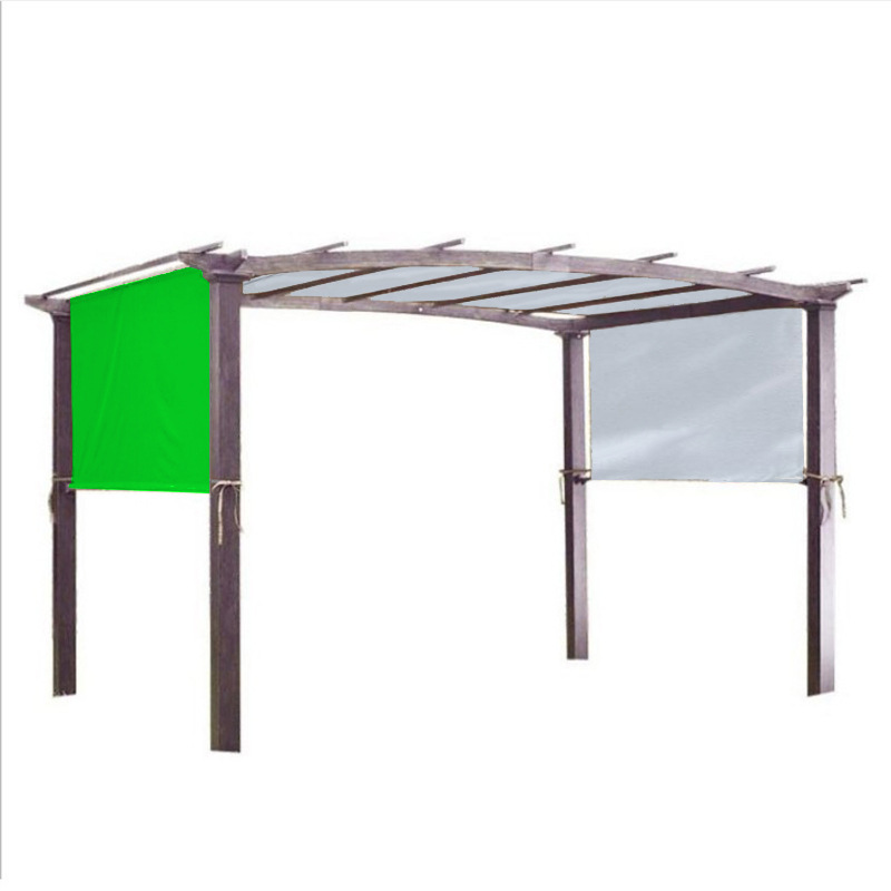 Pergola Replacement Canopy Cover with Fixation Strap Universal Waterproof Canopy Top for Outdoor Home Shade Structure WWO: Green