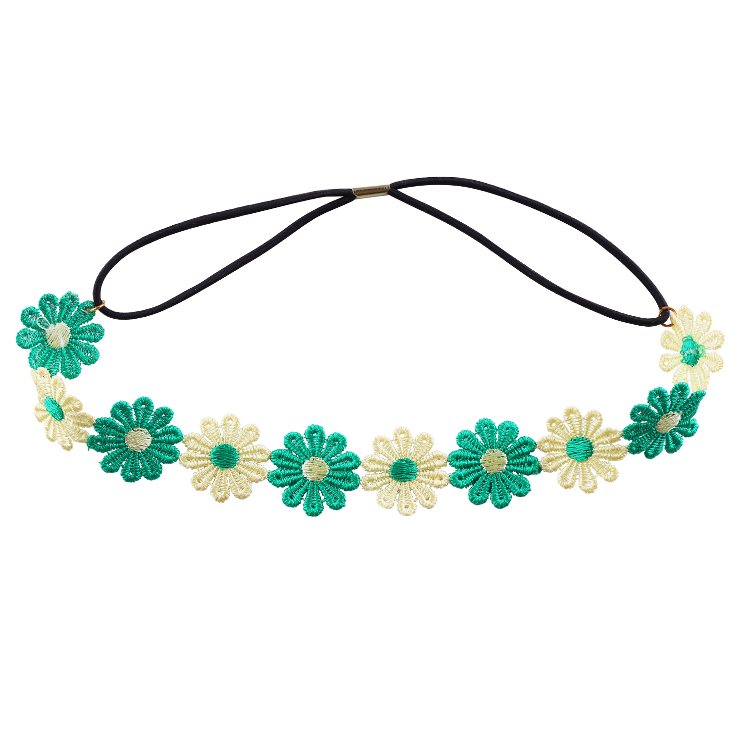 Diadema de margaritas y flores, corona de girasol Hippies, corona para el pelo, tocado Floral bohemio para de festivales de boda y turismo de primavera: Rosa