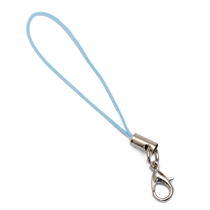 10Pcs/Lot Lanyard Lariat Strap Cords Lobster Clasp For DIY Keychain Hooks Charms Keyring Jewelry Making Supplies Accessories: Silver