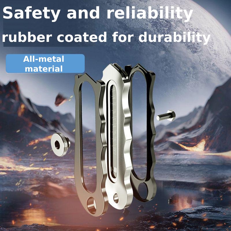 Safety Utility knife , Thickened Rubber Holder Stainless Steel blades, Retractable Industrial-grade Wallpaper Cutter