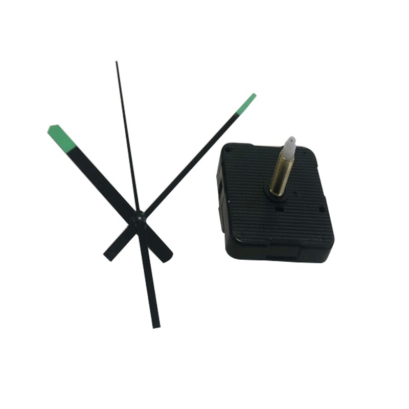 1 einstellen 28mm Welle DIY Grünen Händen Fluoreszenz Quarz Bewegung Mechanismus Schwarz Wanduhr Reparatur Zubehör