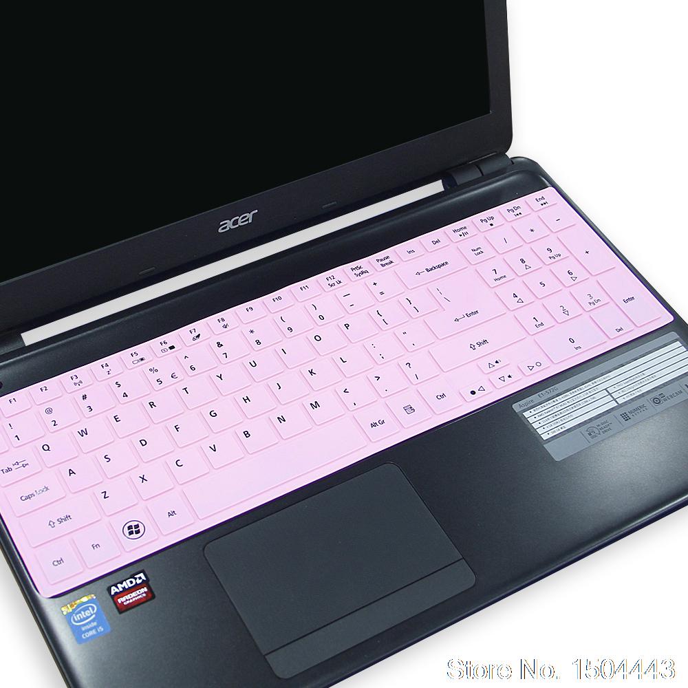 Voor Acer Aspire E5-521 E5-521G E5-551 E5-551G E5-571 E5-571G V5-561 V5-561PG 15 Inch Toetsenbord Cover Protector Skin: allpink