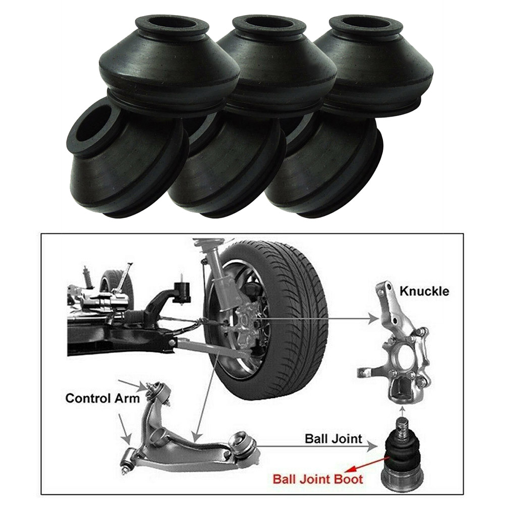 6pcs 13 23 30 Rubber Tie Rod End Ball Joint Dust Boots Cover Universal suspension and direction steering Accessorie