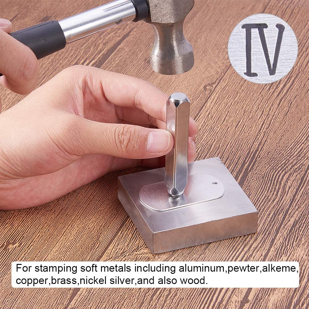 12 Pcs Romeinse Cijfers Metalen Stempel Set Ijzeren Hoofdletters Postzegels Punch Press Tool Voor Imprinting Op Sieraden Leer Hout Stempelen