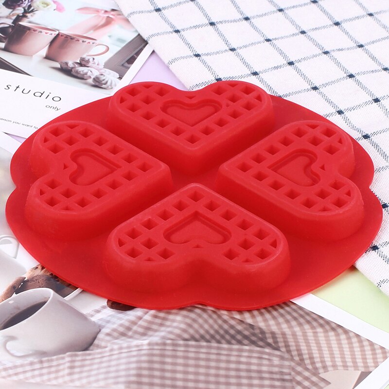 Kjøkken vaffel form non-stick kake form makers kjøkken silikon vaffel bakeware