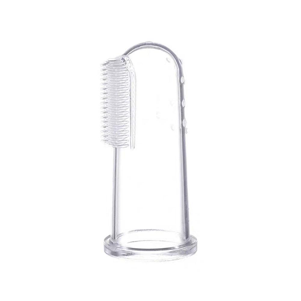 1 einstellen Weiche Baby Finger Zahnbürste Und Kasten Silikon Kleinkind Zahn freundlicher Weichen Pinsel Baby Zähne Silikon Zähne Pinsel Sauber b5L5: Single
