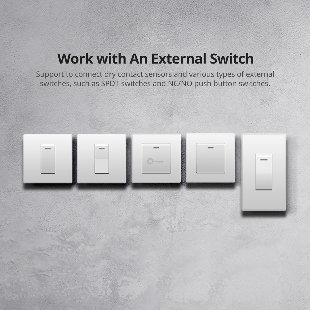 Sonoff-interruptor inteligente bidireccional Itead MINI R2, dispositivo con Wifi, Control remoto de cuerpo pequeño a través de la aplicación eWeLink, compatible con Alexa, Google Home, IFTTT
