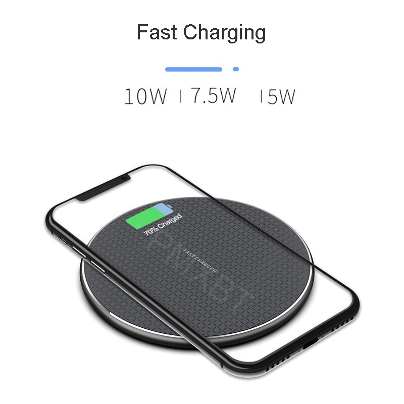 Draadloze oplader voor samsung galaxy  s10 s9 note 9, snellaadpad voor iphone 11 pro xs max xr  x 8 plus 10w qi-inductielader