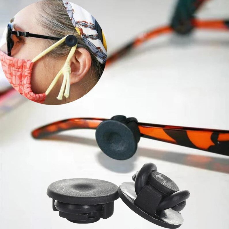 Buttons Buckles Mask Holder For Glasses Relieve The Pain Caused By Wearing Mask Adjustable Face Masks Clips With Box Accessories