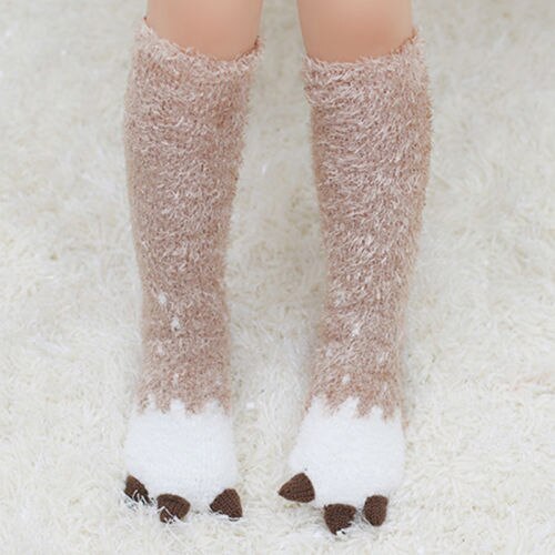 Baby Girls Socks Knee High With Bows Princess Girl Cute Baby Animal Printed Sock Long Tube Kids Child Leg Warmers