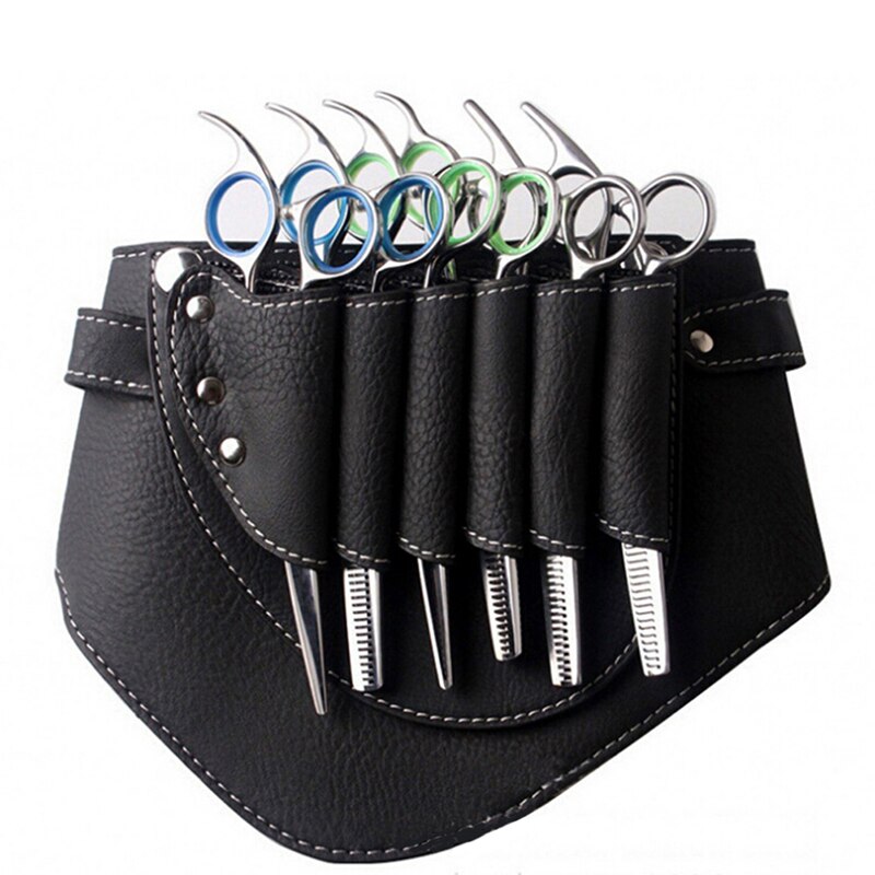 1 PCS Sacos de Cabeleireiro tesouras do Barbeiro Tesouras Do Cabelo Tesoura Cabeleireiro Holster Pouch Case Com Cinto Saco Da Cintura Saco Clips Rebite Ferramenta