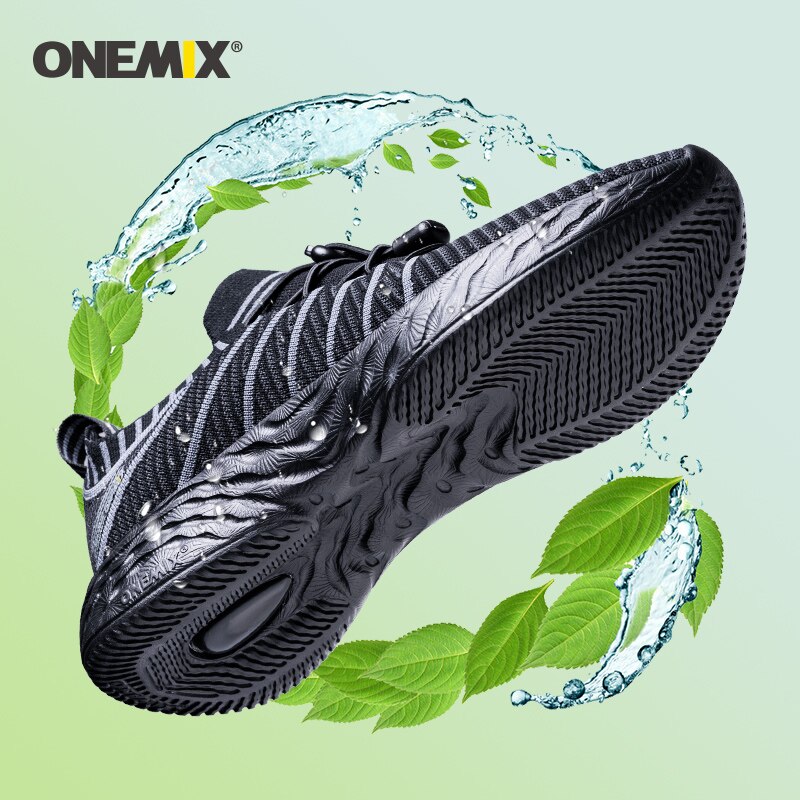 ONEMIX Men Trainers Running Shoes Slip On Mesh Wading Waterproof Breathable Training Women Sneakers Gym Fitness Sports